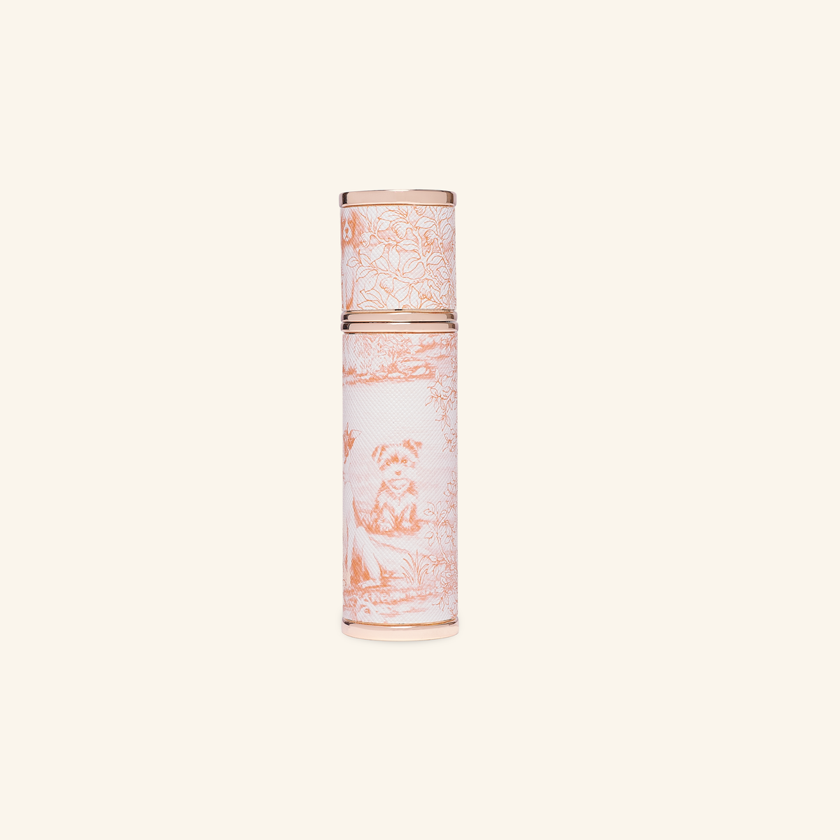 Vaporisateur Nomade César 15 ml fermé, habillé de toile de Jouy