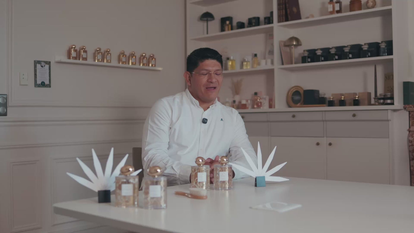 Gustavo Duran, parfumeur, présente le parfum Rosalie
