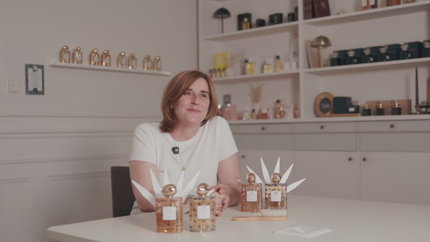 Céline Perdriel, parfumeuse, présente le parfum César