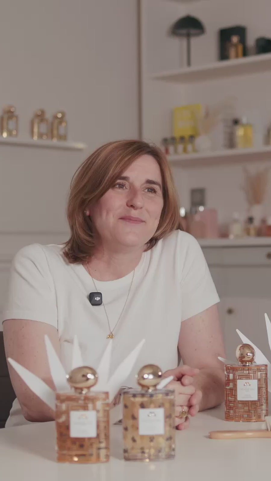 Céline Perdriel, parfumeuse, présente le parfum César